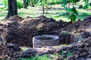 manhole being rehabilitated