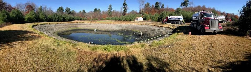 Lagoon cleaning